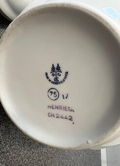 Mix porcelánu/různé období užitkový/kávové/čajové soupravy - 4