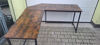 Šatní skříň, posuvné dveře š170 v190 + rohový psací stůl - 4