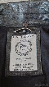 UNCS - kožená bunda, černá, velikost M - 4