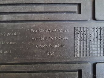 Gumový koberec - originál Škoda Yeti - 4