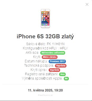 Iphone 6s 32GB Zlatý - 4