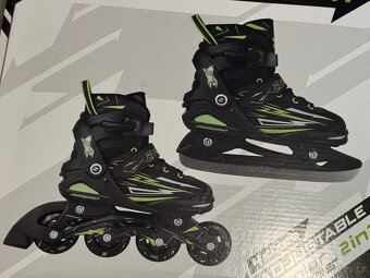 Dětské brusle ZEALOT 2v1 (kolečkové + lední), vel. 29–32 - 4