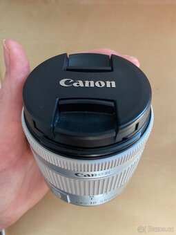 Canon EF-S 18-55mm f/4.0-5.6 IS STM stříbrný, top stav - 4