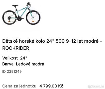 Dětské horské kolo 9-12 let - 4