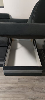 Rohová rozkládací sedačka - 4