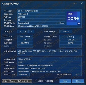 Herní PC RTX3090/Intel core i9 12900kf/DDR 4 64gb - 4