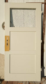 Prvorepublikové dveře, dřevěné, bukové - 4