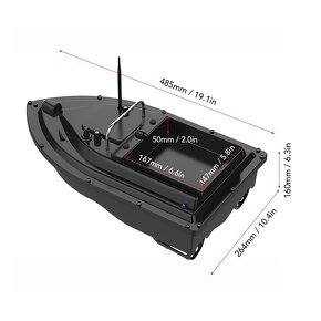NOVÁ Zavážecí loďka na ryby s GPS + ZDARMA OBAL_ - 4