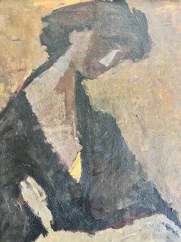 Obrazy Ivo Příleský, 2x portrét, olej na plátně 110x75 - 4