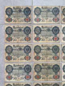 Německo 20 Mark Reichsbanknote - 4