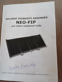 Unikátní trubkový solární absorbér NEO-FIP2 Německo - 4
