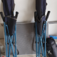 2x Camping síťovina křeslo židle skládací decatlon - 4