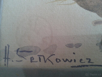 Adam Setkowicz (1876-1945)- Zimowe spotkanie - 4