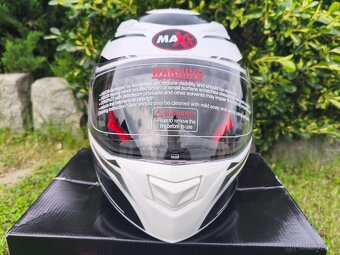 Výklopná přilba na motorku. Velikost 2XL. Nová - 4