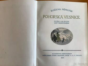 Božena Němcová: Pohorská vesnice, Česká grafická unie, 1921 - 4