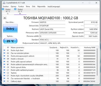 2,5" HDD Toshiba MQ01ABD100 1TB - 4