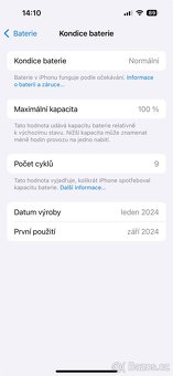 iPhone 15 128GB Black + příslušenství + záruka - 4