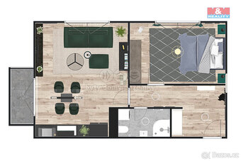 Prodej bytu 2+kk, 63.2 m², Žleby - 4