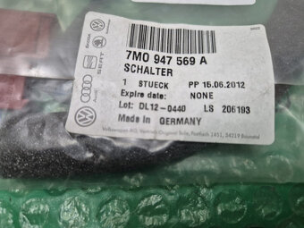 mikrospínač zámku 5. dveří VW Sharan , Seat Alhambra 7M09475 - 4
