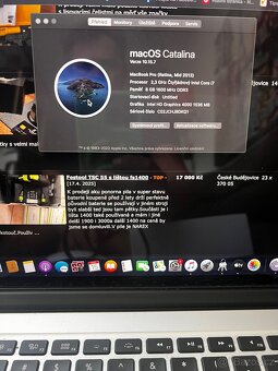 MacBook Pro 15 retina i7 256gb 8gb + Apple mouse2+nová nabij - 4