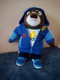 Plyšový medvěd ve zn.oblečení ADIDAS vel. 3-6 měsíců - 4