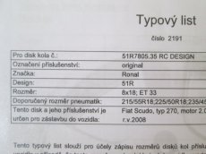 TYPOVE LISTY PRO ALU KOLA - 4