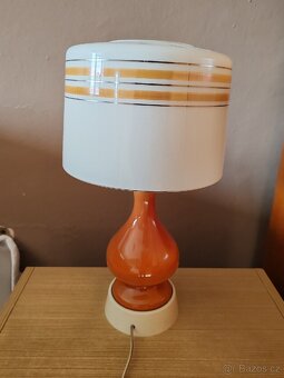 Retro porcelánová lampa - 4