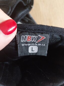 Motorkářské kožené rukavice MBW pánské vel.L - 4