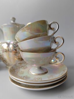 Nádherná porcelánová kávová souprava Oscar Schlegelmilch - 4