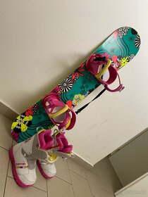 Dětský snowboard 110 CM s vázáním a botami Burton - 4
