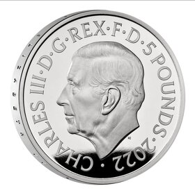 Královna Alžběta II - 28 g proof 2022 - stříbrná mince - 4