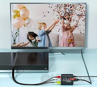 PS1,PS2,PS3,XBOX,N64,WII,DVD,VHS převodník z AV do HDMI - 4