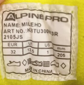 Dětské kotníkové boty AlpinePro 32 NOVÉ - 4
