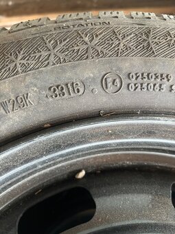 Plechové disky + zimní 4x108, ET27, R15 Citroen/Peugeot/Opel - 4