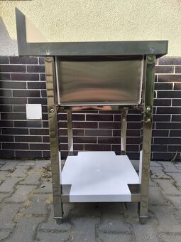 Nerezový dřezový stůl 60x60x85, s policí, šroubovaný - 4
