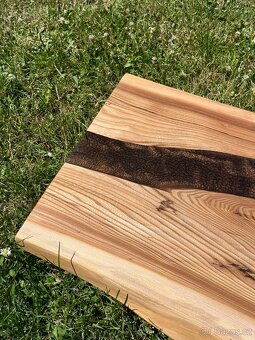 Stolová deska - dub a epoxyd - 4