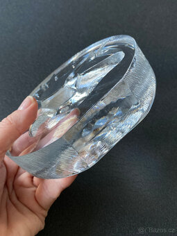 Křišťálové retro težítko, plastika Jelen 13 cm - 4
