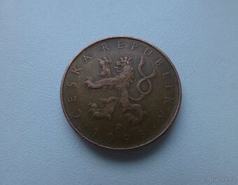10 Kč 1993 - VELMI VZÁCNÁ CHYBORAŽBA OTOČENÁ - 4