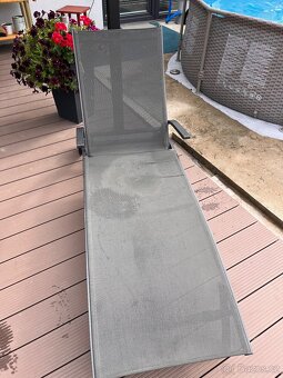 LEHÁTKO ALEGRIA 187,5x71x57cm, HLINÍK - 4