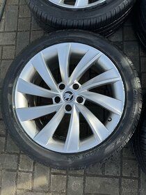 ORIGINÁL Alu Škoda Pegasus R18, 5x112 - LETNÍ PNEU - 4