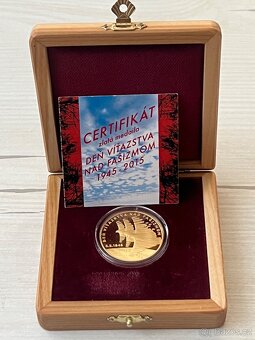 Zlato/ zlatá mince 1/2oz k 70 výročí ukončení války - 4