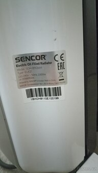 Olejový radiátor Sencor 2,3kw - 4