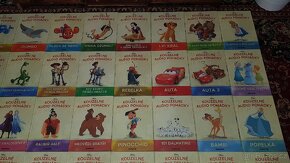 Dětské pohádkové knížky Disney - 47 ks bez CD + 7 figurek - 4