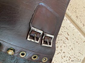 Vysoké kožené šněrovací boty - 4