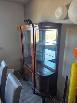 Nádherná stara vitrina,sklenik - 4