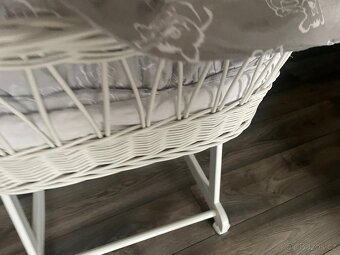 Koš pro miminko + kapsář + prostěradla do košíku - 4