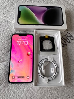 Prodám iPhone 14 128 GB modročerný Top stav - 4
