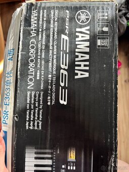 Klávesy Yamaha PSR E363 - 4