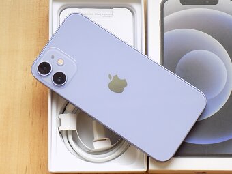 APPLE iPhone 12 Mini 64GB Purple-ZÁRUKA- TOP STAV - 100%BAT. - 4