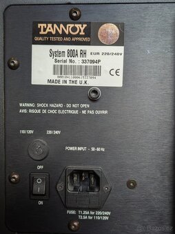 Prodám aktivní studiové monitory Tannoy 800a - 4